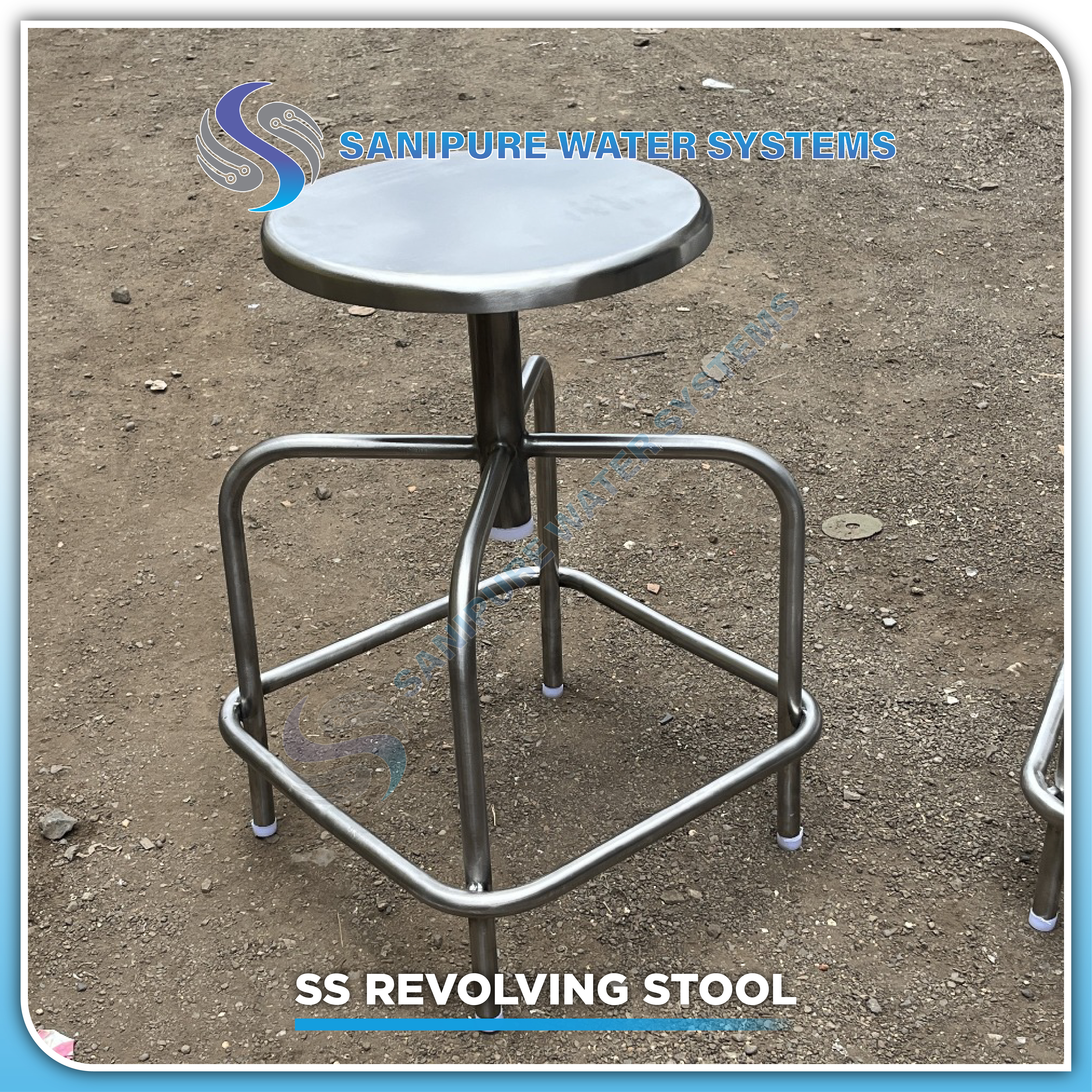 SS Revolving Stool